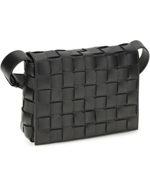 Bottega Veneta Messenger Crossbody Bag Orto- Calf Leather Shoulder - Grey