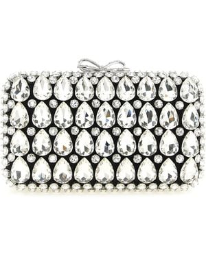 Self-Portrait Polyester Clutch Bag - White