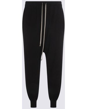 Rick Owens Cotton Trousers - Black