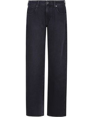 7 For All Mankind Low Straight - Blue