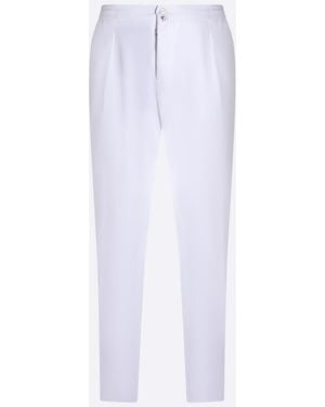 Kiton Trousers Ly Ea - White