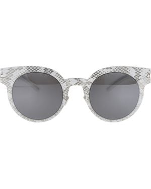 Mykita Mmtransfer001 241 Flash Python Metal Sunglasses - Grey