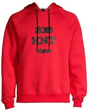 knt kiton Hooded Sweatshirt - Red