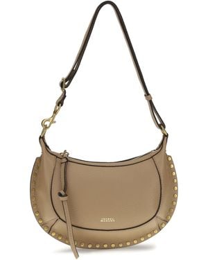 Isabel Marant Oskan Moon Shoulder Bag Calf Leather Bos Taurus - Metallic