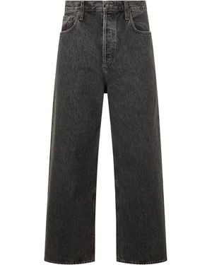 Agolde Loose Denim Pants Cotton Regular & Straight-Leg Jeans - Gray