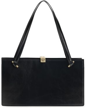Versace Severine Shoulder Bag Leather/ '82 Calf Bos Taurus - Black