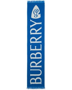 Burberry Scarf Wool - Blue