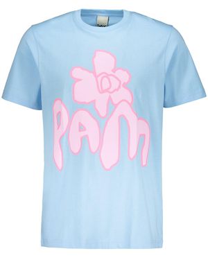 Pam Printed Cotton T-Shirt - Blue