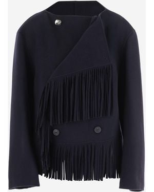 Carven Jacket Wool-Cashmere - Blue