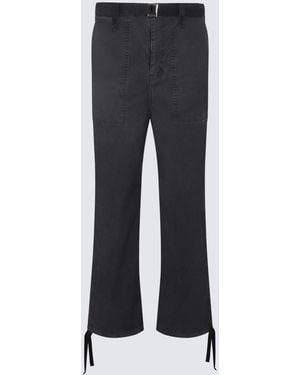 Sacai Cotton Trousers - Blue