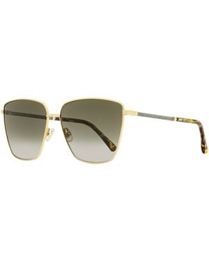 Jimmy Choo Square Lavi Sunglasses 06Jha-Havana 60Mm - Green