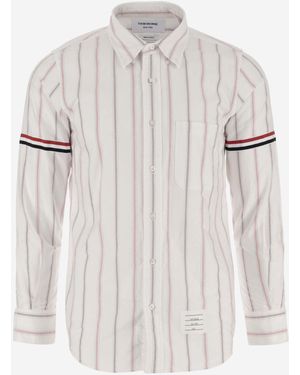 Thom Browne Multi Colour Striped Shirt - White