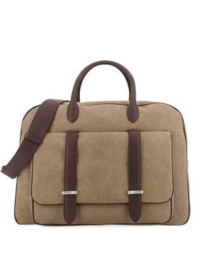 Orciani Jones Suede Travel Bag - Brown
