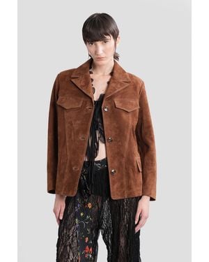 Siedres Asean Leather Jacket - Brown