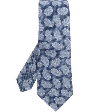 Etro Patterned Tie - Blue