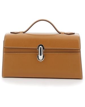 SAVETTE Handbag Symmetry With Leather Details For - Brown