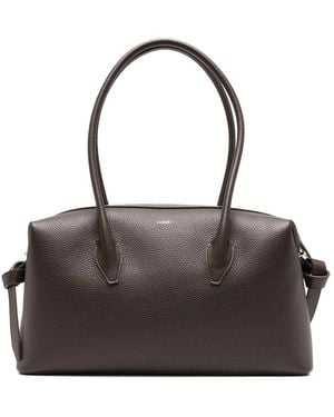 Yuzefi Shoulder Bag Brioche Duffle Leather Calf - Brown