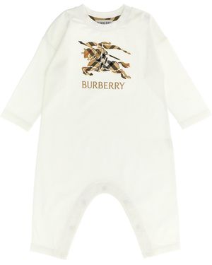 Burberry Jonson Jumpsuit Cotton Playsuits, Body - White