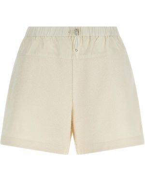 Moncler Bouclé Shorts - Natural