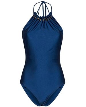 Zimmermann One-Piece Swimsuit Aster Dark Cobalt Polyamide Swimwear - Blue