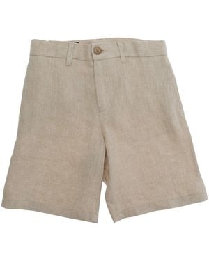 Emporio Armani Shorts Boys Linen - Natural
