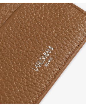 Larusmiani Horizontal Card Holder St.Moritz Credit And Business - Brown