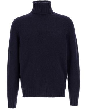 Ma'ry'ya High Neck Jumper - Blue