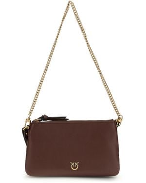 Pinko Mini Double Shoulder Bag - Brown