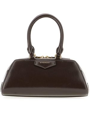 Givenchy Dark Leather Antigona Handbag - Black