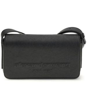 Alexander Wang Calf Leather Bos Taurus Shoulder Bag - Black