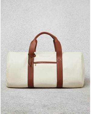 Brunello Cucinelli Leather Duffle Bag - Metallic