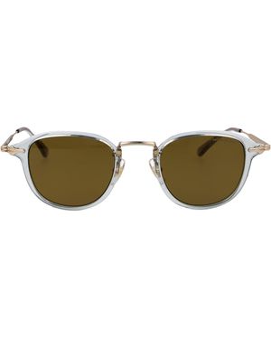 Montblanc Mb0336S Metal Sunglasses - Natural