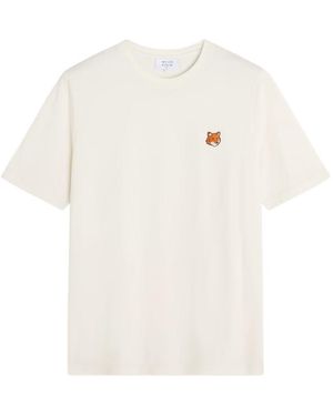 Maison Kitsuné Fox Head Cotton T-Shirt - White