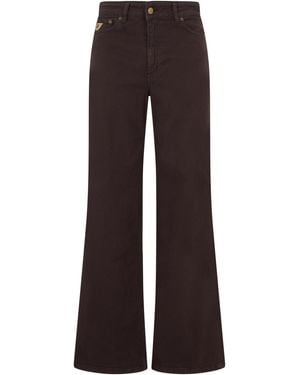 Lois Wide-Leg Jeans Cotton - Brown