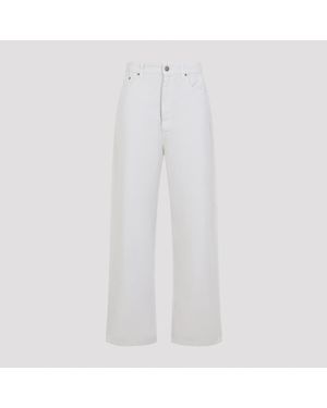 Phoebe Philo Drop Jeans Cotton - White