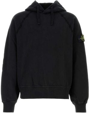 Stone Island Cotton Sweatshirt - Black