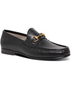 Gucci Loafers With Horsebit, Leather Calf - White