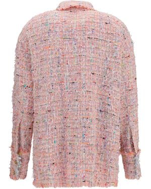 Balmain Tweed Shirt - Pink