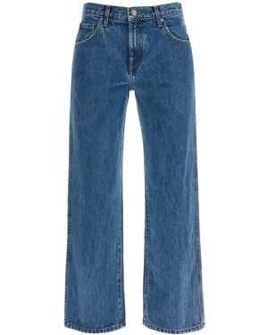 KHAITE Cropped Kerrie Jeans - Blue