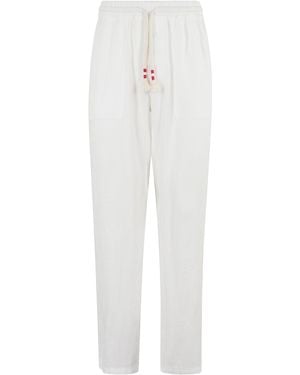 Mc2 Saint Barth Pant With Colisse - White