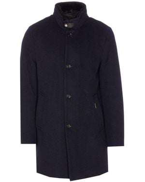 Moorer Bondfur Coat - Blue