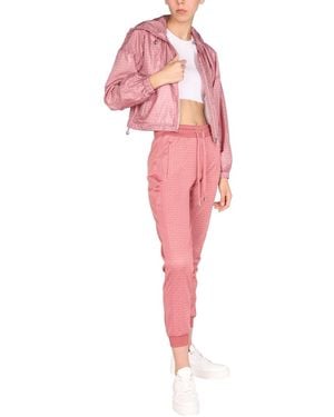 MICHAEL Michael Kors Logo Sweatshirt Recycled Polyester Jacket - Pink