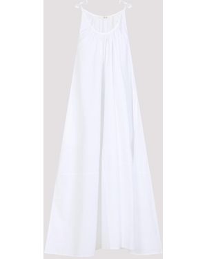 chinese dress ladies Sundance Cotton Smocked Maxi Dress | Off white Organic Cotton Dress -  Bohemian Cotton Dress main image 1