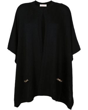 Valentino Chain-Link Cashmere Cape Clothing - Black