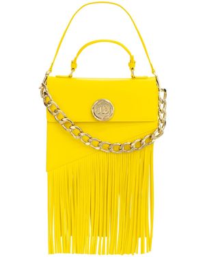 Sara Battaglia Euphoria Fringed Bag - Yellow