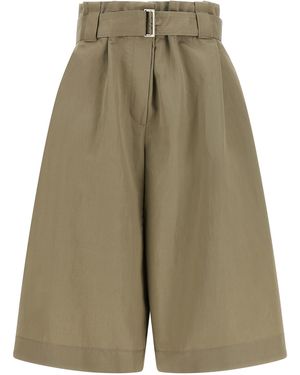Brunello Cucinelli Cotton Bermuda Shorts - Green