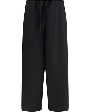 TOTEME Drawstring Dinner Trousers - Black