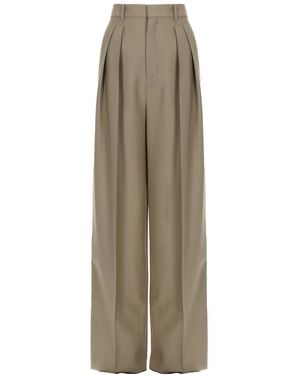 Saint Laurent Pantalone Sartoriale - Natural