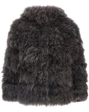 Simonetta Ravizza Flen Coat Goat Fur - Gray