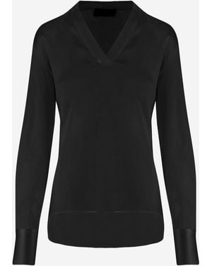 F.it Shirt Stretch Silk - Black